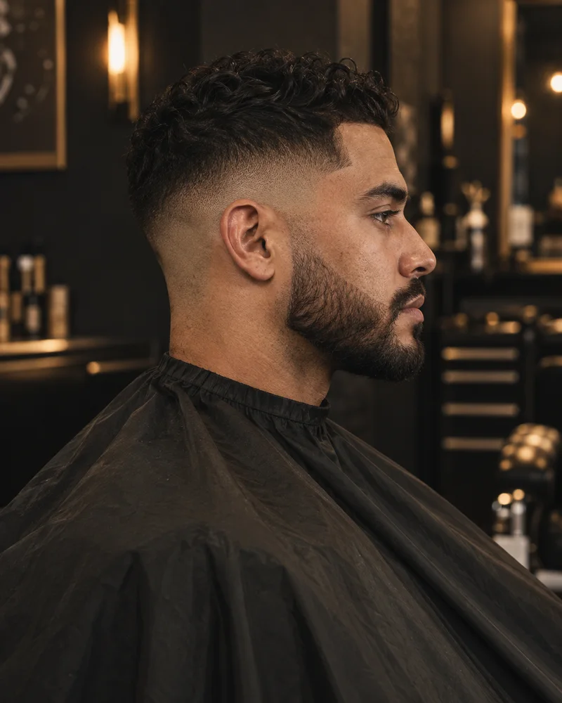 Sharp skin fade from the side